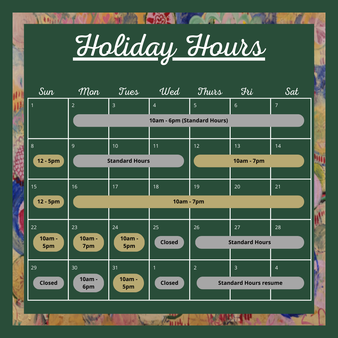 Holiday Hours