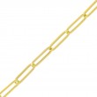 14K Yellow Gold Paperclip Bracelet