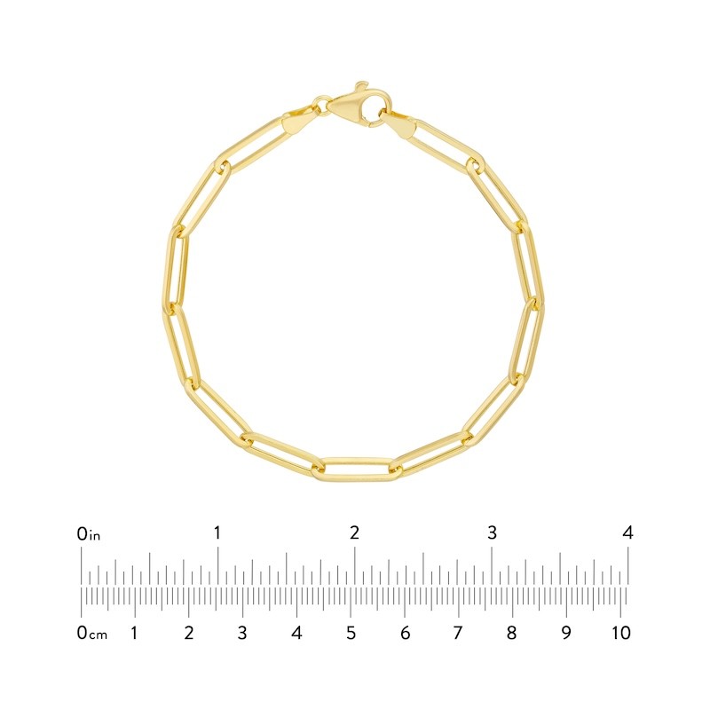 14K Yellow Gold Paperclip Bracelet